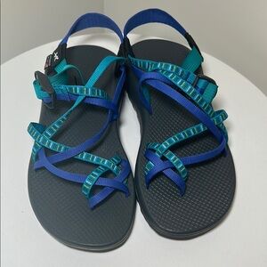 Chaco Teal and Navy Sandals
